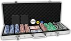 Da Vinci Casino Del Sol Poker Chip Set  500 Chips  With Case   2 Decks Of Cards