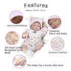 Realistic Reborn Baby Dolls Soft Vinyl Silicone Lifelike Newborn Girl Doll Gift