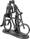 Bicycle Couple Statue - Metal Sculpture Decoration To Commemorate Marriage
