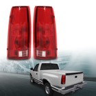 Fit For 88-99 Chevy Silverado Gmc Sierra C k Tail Lights Brake Lamps W  Bulbs