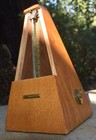 Vintage Seth Thomas Metronome De Maelzel Wood Wind Up Working No Cover