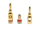 Monoprice High-quality Gold Plated Speaker Banana Plugs - 5 Pairs - Open Screw