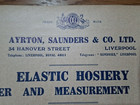 Ayrton Saunders   Co Liverpool Elastic Hosiery Order And Measurement Form