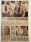 Vintage 1935 Ward   s Men   s Dress Shirts Original Sepia Print Ad 23x34cm Mwc 236