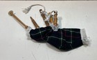 Scottish Miniature Highland Bagpipes Tartan Cover Wood Drones Decorative Set