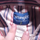 Wrangler Men s Western Short Sleeve Shirt 3x Striped Cotton Blend Pearl Snap