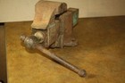 Vintage Prentiss Bulldog 512 522 Bench Vise 3    Jaws 4 1 4    Opening - Fixed Base