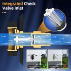 Rv Water Inlet Replacement City Water Fill Inlet With Check Valve black   Equ   