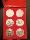 Set Of 6 Large Medals Italian Socialist Party Psi Politics Propaganda 