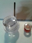 Vintage  Large Heavy Clear Round Glass Bottle Stopper