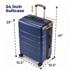 Alvantor 24-28 Inch Luggage  Expandable Hardside Suitcase With Spinner Wheels