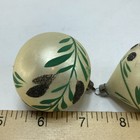Vintage  Glass Ornaments  Set Of 2  Czechoslovakia