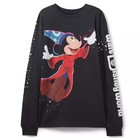 Disney Parks Sorcerer Mickey Mouse Back To Front Long Sleeve T-shirt Large