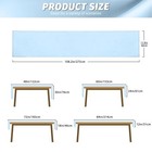 Baby Blue Satin Table Runner 12x108 Inch Party Wedding Banquet Decor 12 Pack