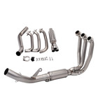 For Cf-moto 675r 675sr-r Exhaust Header Pipe Whole System Silvery Muffler Tip