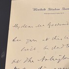 Handwritten Us Senate Letter Signed - Senator John C  Spooner  arlington Hotel 