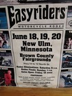 1993 Easyriders Motorcycle Rodeo New Ulm Minnesota Framed Poster 23 x15  Harley