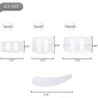 100pcs 3 Gram Sample Containers 3ml Empty Jars With Lids Small Cosmetic Containe