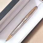 High Grade Metal Series Silver Straight Color 0 7mm Nib Ballpoint Pen No Box