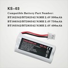 4-pack Cordless Phone Battery For Bt162342 Bt262342 Bt166342 Bt266342 Bt183342