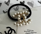 Chanel Beaute Elastic Band Hairband Vip Gift Hair Ties Accessories Card Bag