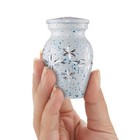 Mini Keepsake Cremation Urns For Human Ashes  Set Of 6 Silver And Gold With Case