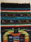 Guatemalan Table Runner Hand Woven Textile Quetzal Birds Wall Hanging Art 20x45 
