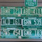 Lot Of 10 Vermont License Plates - Green Mountain State