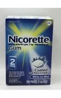 Nicorette Nicotine Gum 2mg 100pcs Coated White Ice Mint  exp 1 29 Pack May Vary