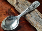 Sterling Silver R w    S  Wallace Goosey  Goosey Gander Baby Spoon 114