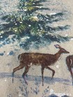 Pottery Barn Deer In Snow Pine Tree Forest Pillow Cover Multi 20   g326