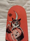 Tin Vintage Halloween Noisemaker Owl Moon Pumpkin Ratchet Us Metal Toy Co Works 
