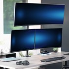 Vivo Triple Computer Monitor Desk Mount  1 Ultrawide To 49   2 Standard To 27 