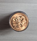 1964 Canada Small Cents Coins 1c  Roll Canadian Pennies Beautiful Unc   A-541