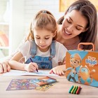 Lollipop Blippi Tin Box Art Set For Toddlers - Stickers  Coloring Pencils  Note