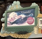 Vintage   Coca-cola Coke Clock Sign   Gas Station   Drive In - Tested Working