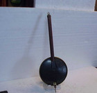 Antique Used 4    Inch Brass Faced 13    Inch Wall Clock Pendulum Parts Repair B