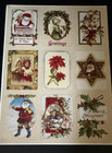 Vintage Christmas Sticker Sheets Lot  4 Sheets  New Out Of Package