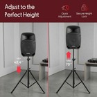 Pyle Pstnd25 Universal Speaker Tripod Stand Adjustable Height 6ft 35mm Mount