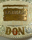 Vintage  Sterling Silver Rodeo Award Western Belt Buckle With Gold  Adornments