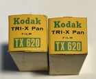 Vintage Kodak Tr-x  Pan Film Tx 620 - 2 Rolls  Sealed Exp 1967  8 