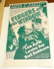 1942 Fingers At The Window Midget Poster   Pressbook