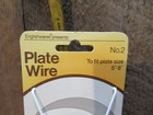 Vintage - No 2 - White Wire Plate Hanger - Fits Plates 5 -8 