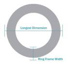 Qty 1- Various Rings Sizes 1 4  Thick  Wood Ring Shape  Circle Frame  Circle