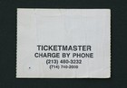 Echo And The Bunnymen Concert Ticket Stub Sat Apr  19 1986 Irvine Meadows Rare