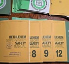 Big Lot Of Bethlehem Steel Safety Manuals   Binders 70s 80s Rare 