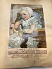 Scrapbook From 1890 s 9 5 X 7 25 Loaded With Cut Out Pictures 