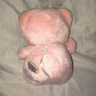 Vintage Peoria Plastic Company Pink Cat Bib Stuffed Animal Plush 8  Coquette