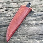 Universal Leather Knife Sheath - 8  Inches- Heavy Duty Belt Loop
