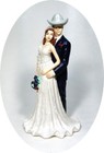 New Western Cowboy My Dream Personalized Bride Groom 6  Wedding Caketopper